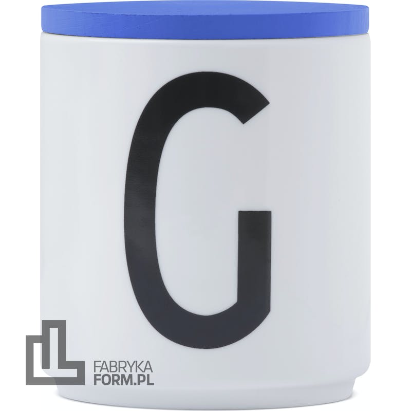 Pokrywka do kubka porcelanowego AJ niebieska