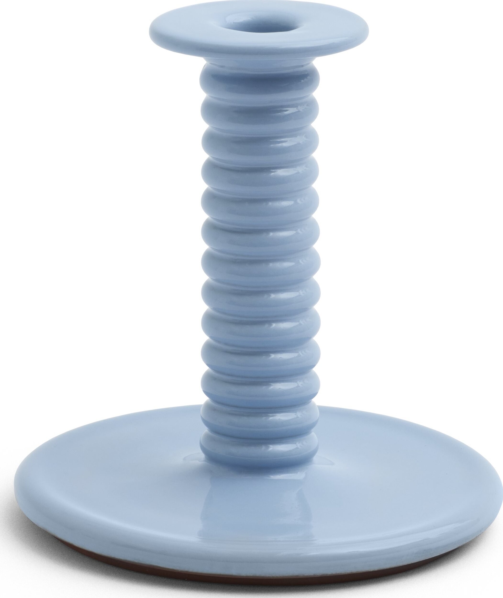 Świecznik na klasyczną świecę Barro błękitny