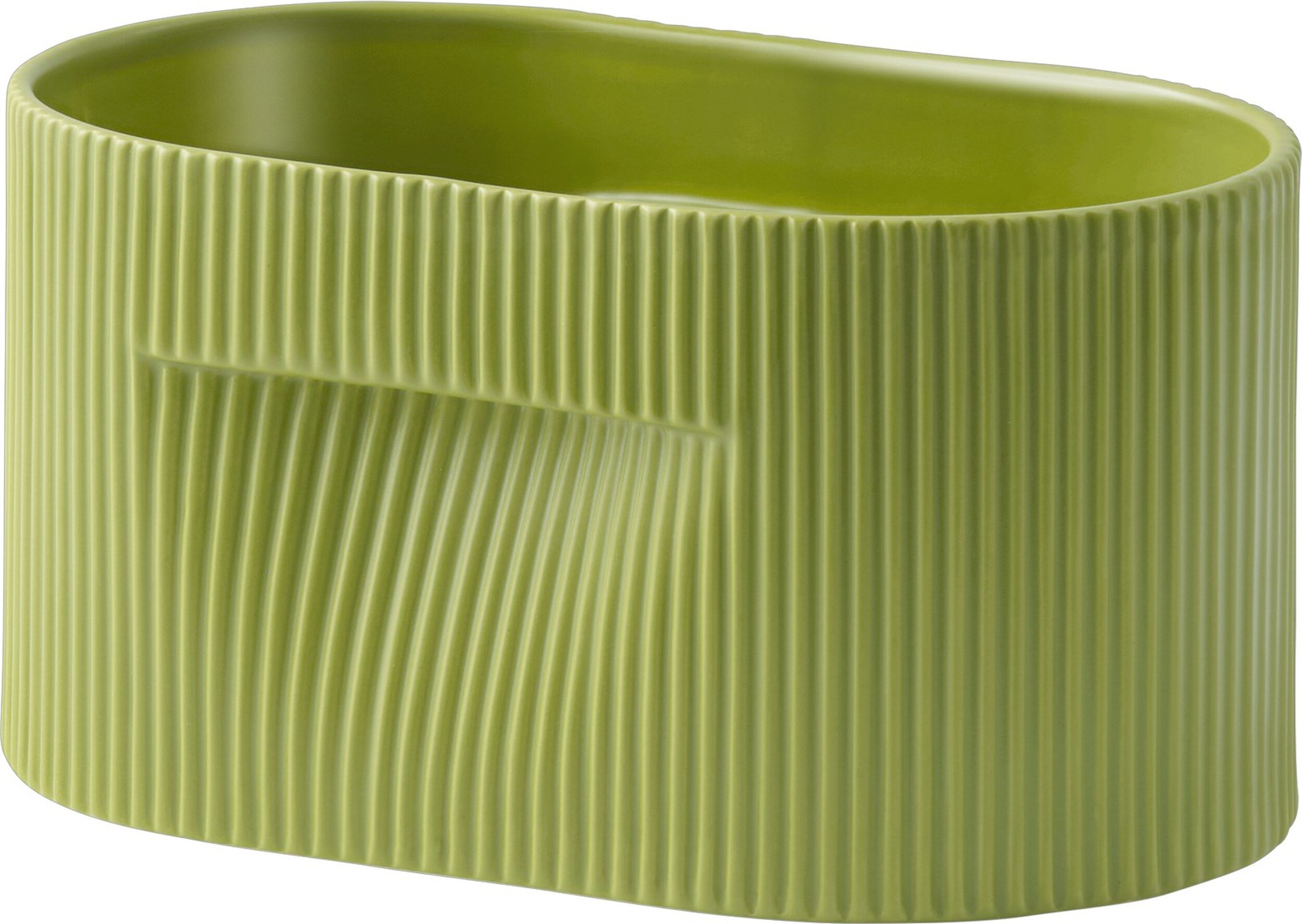 Osłonka na doniczkę Ridge 13 cm zielona