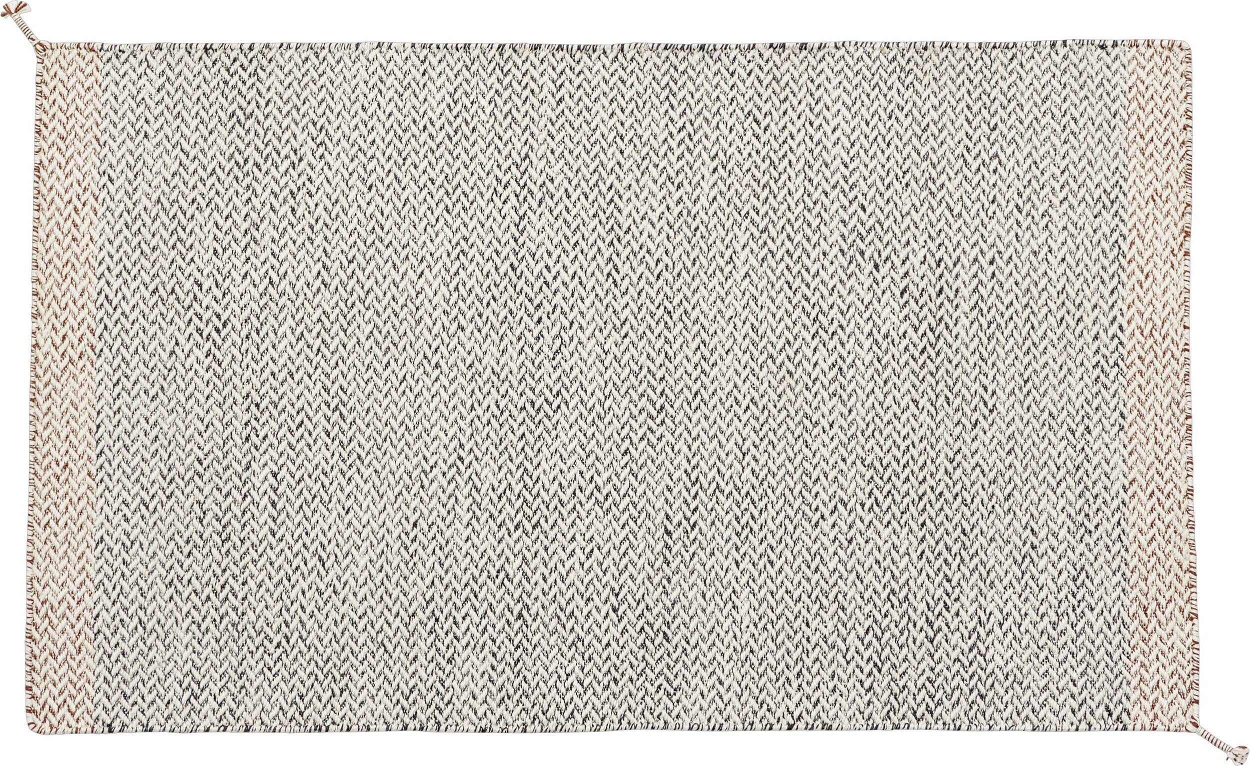 Dywan Ply 85 x 140 cm czarno-biały z recyklingu