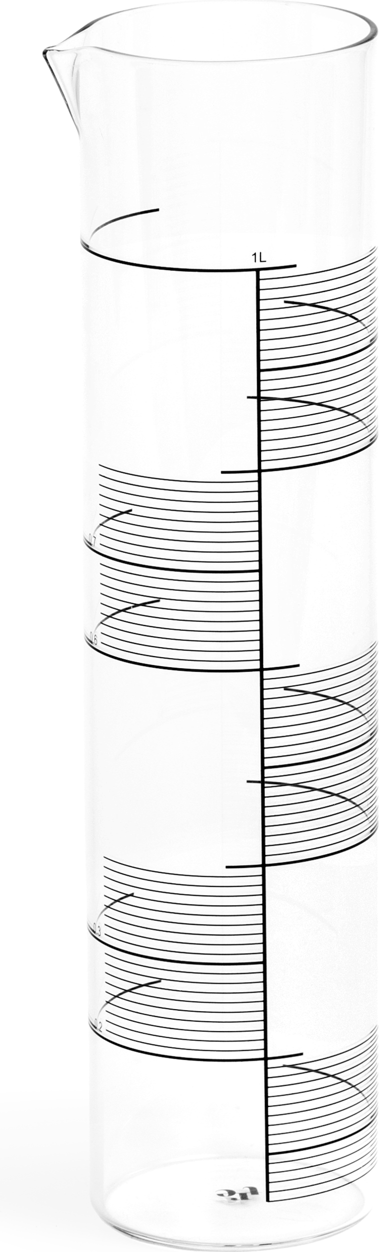 Karafka 1L Carafe Square Stripes
