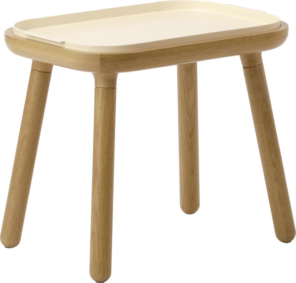 Stolik Paff 43 cm perłowa biel