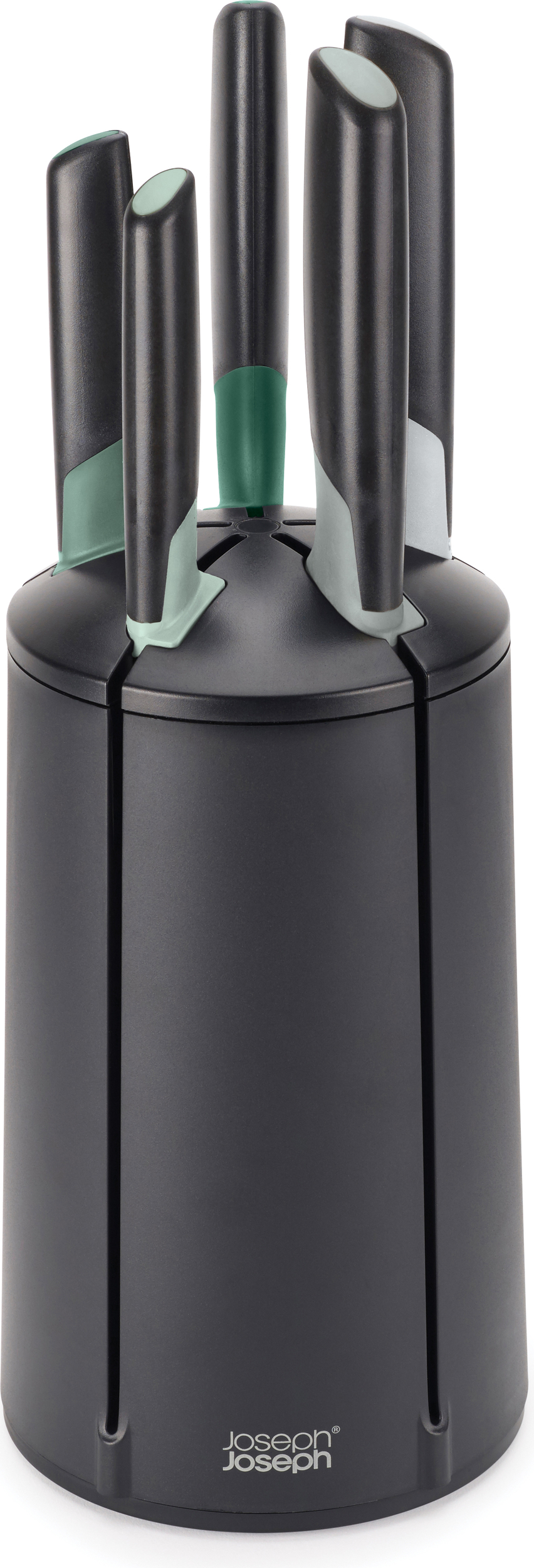 Blok z 5 nożami Elevate szałwiowe obrotowy