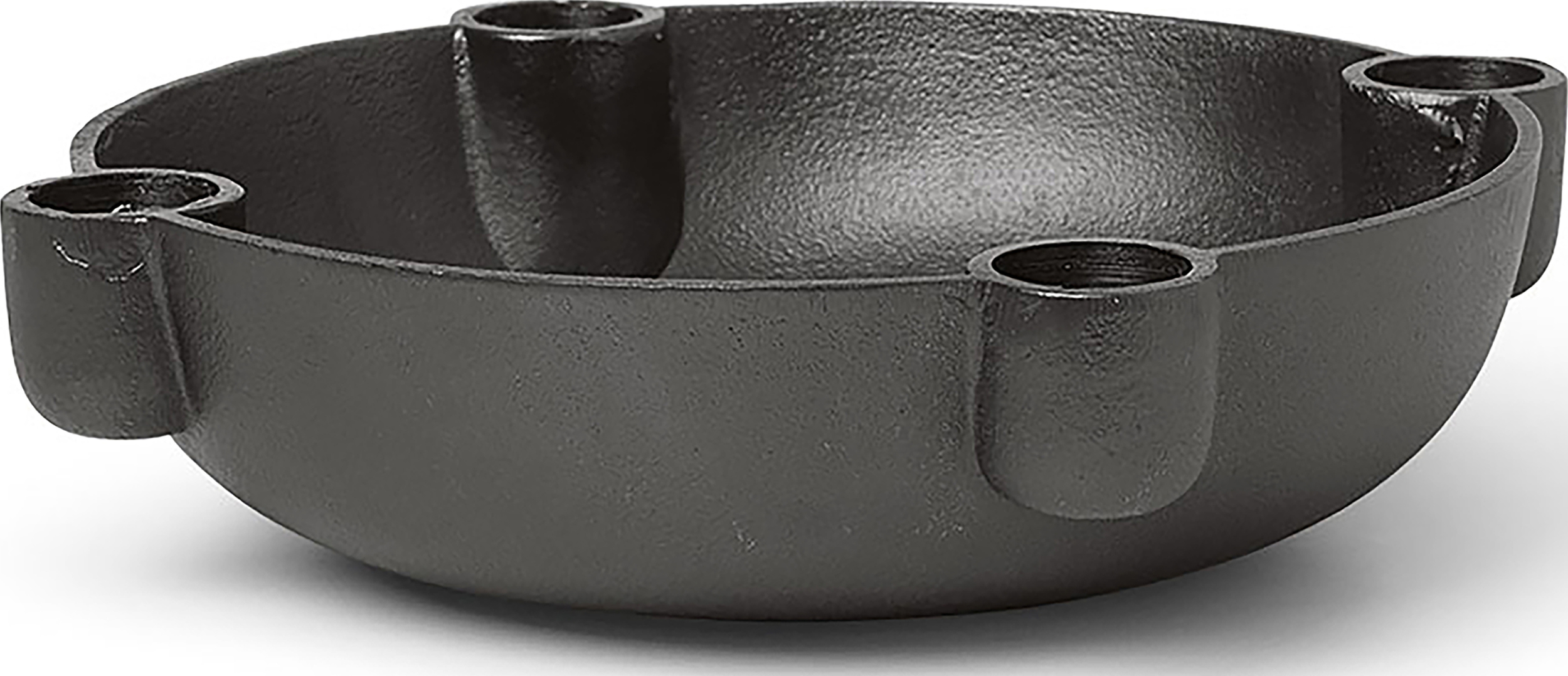 Świecznik patera Ferm Living 20 cm czarne aluminium