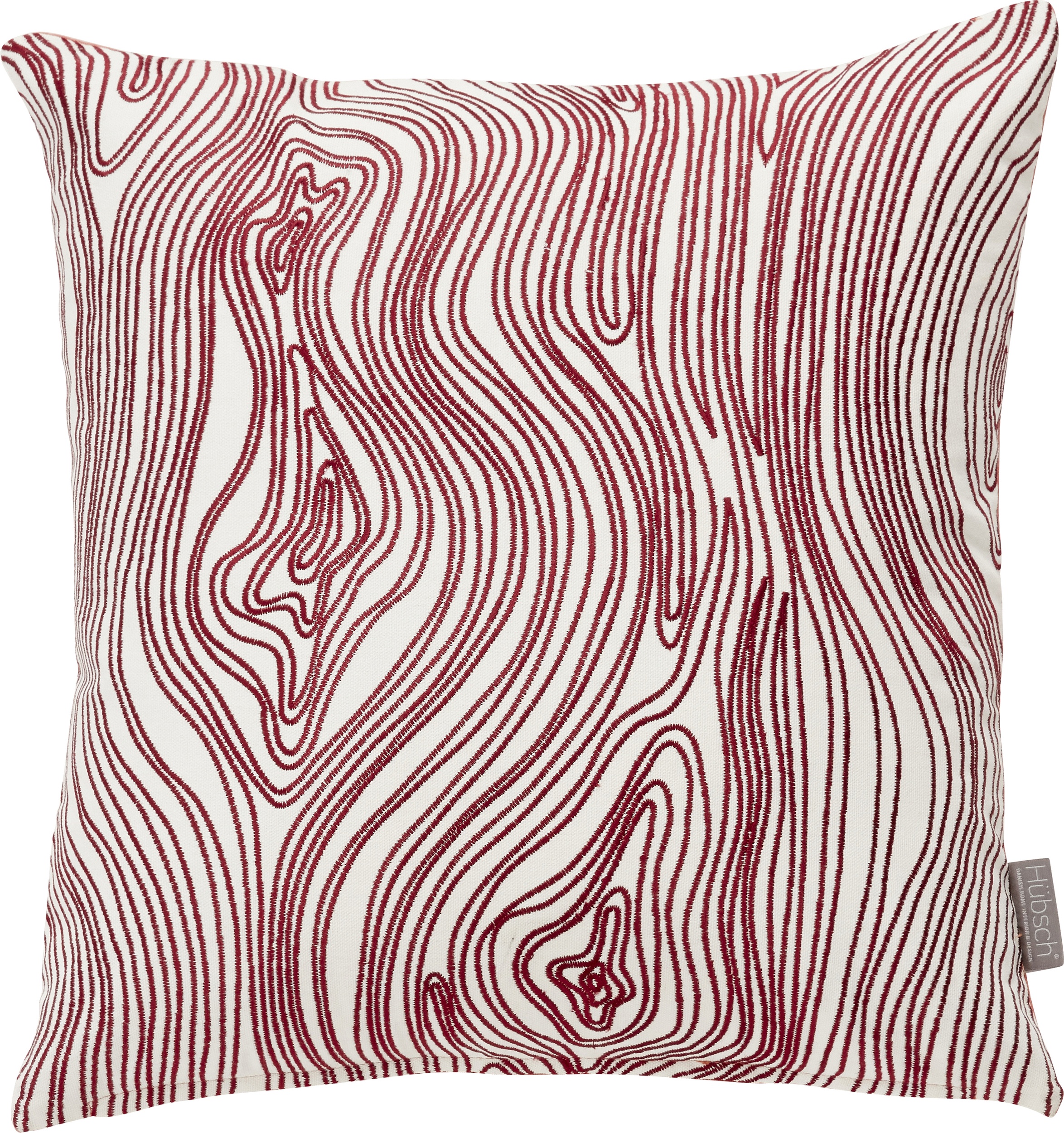 Poduszka Hübsch różowa w abstrakcyjne wzory