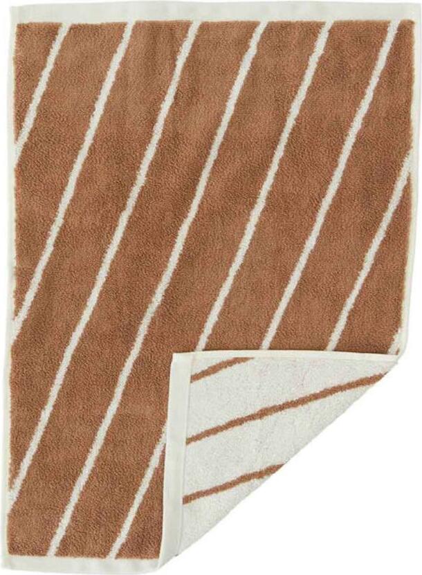 Ręcznik Raita 40 x 60 cm biało-brązowy