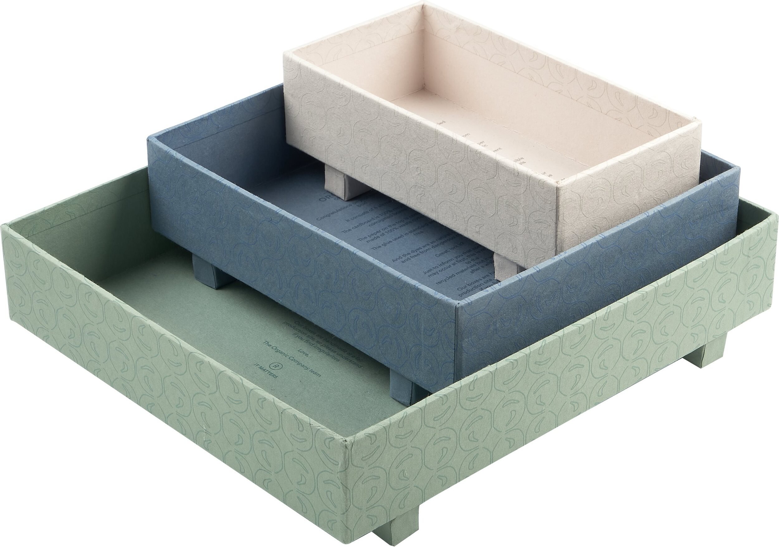 Organizery Totoru niebiesko-zielone 3 szt.