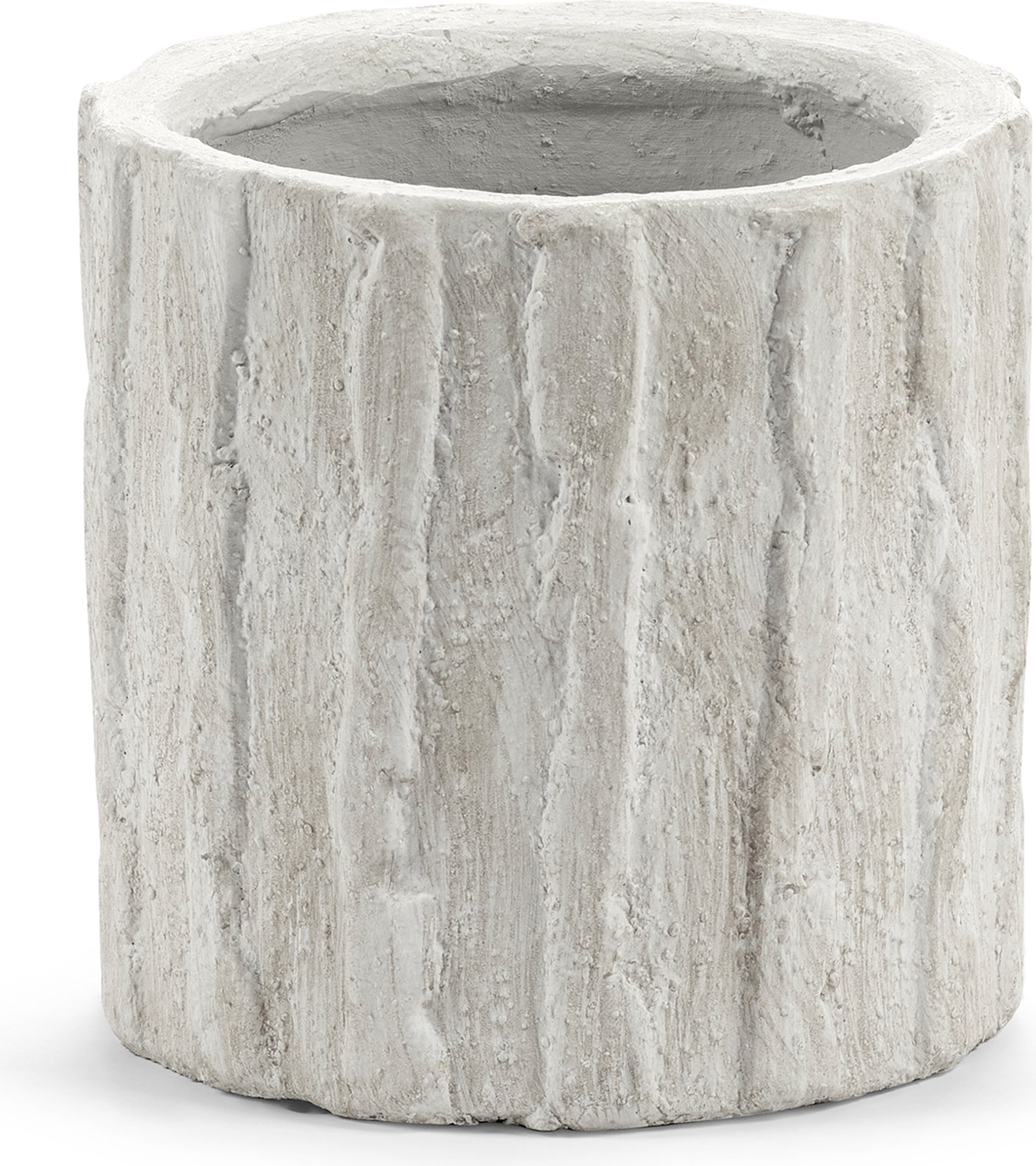 Doniczka Rift 20 cm złamana biel