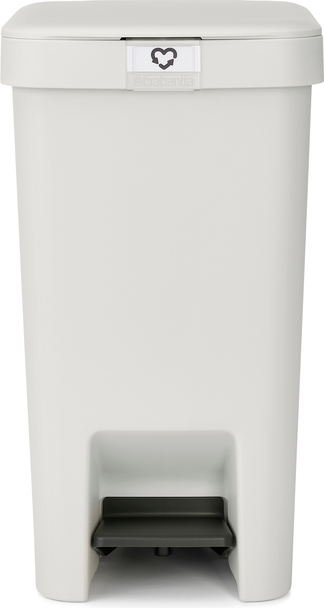 Kosz na śmieci pedałowy StepUp 16 l jasnoszary z recyklingu