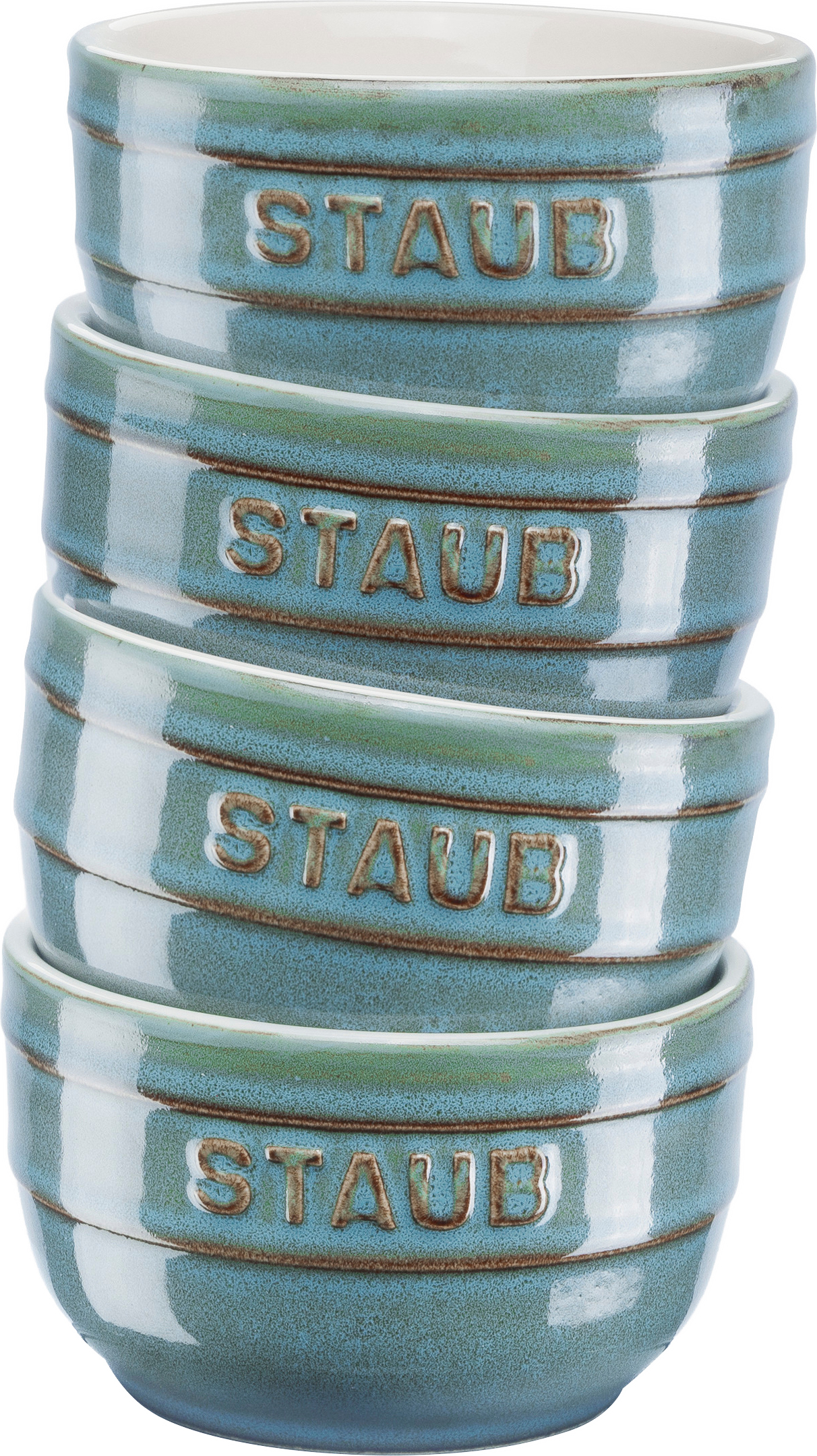 Ramekiny XS-Minis 200 ml turkusowe 4 szt.