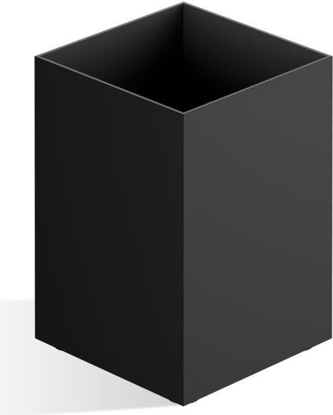 Pojemnik łazienkowy Corner 9 cm czarny mat