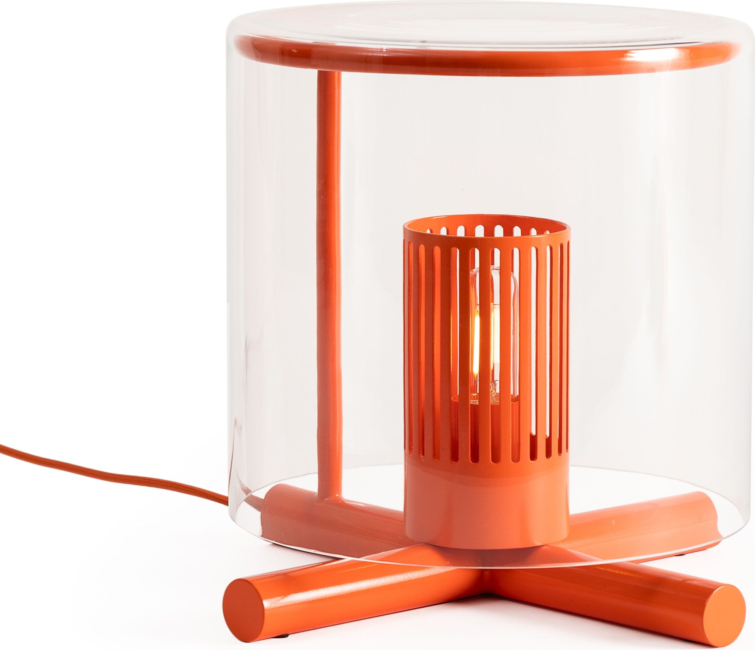 Lampa stołowa Fireplace czerwona