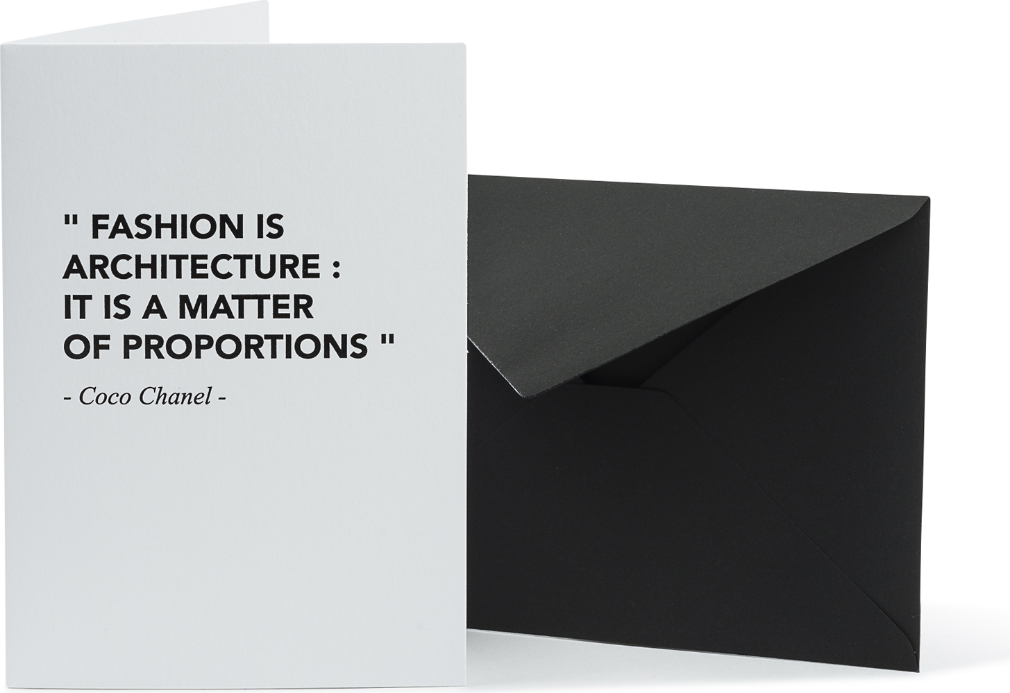 Kartka z kopertą Architects Quotes Fashion Architecture
