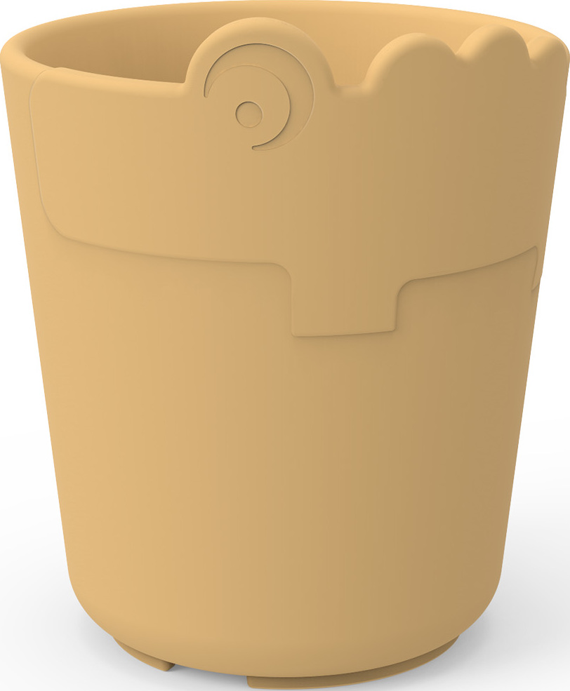 Kubek dziecięcy Kiddish Croco musztardowy