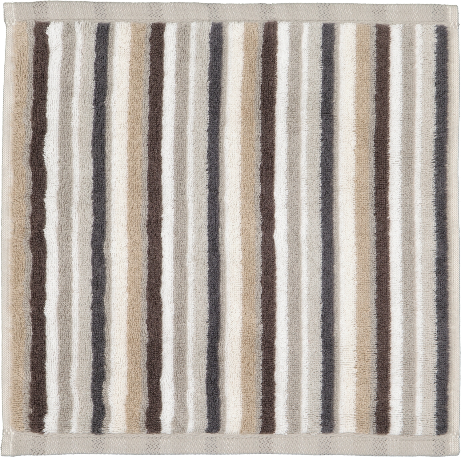 Ręcznik Coordinates w paski 30 x 30 cm brązowy