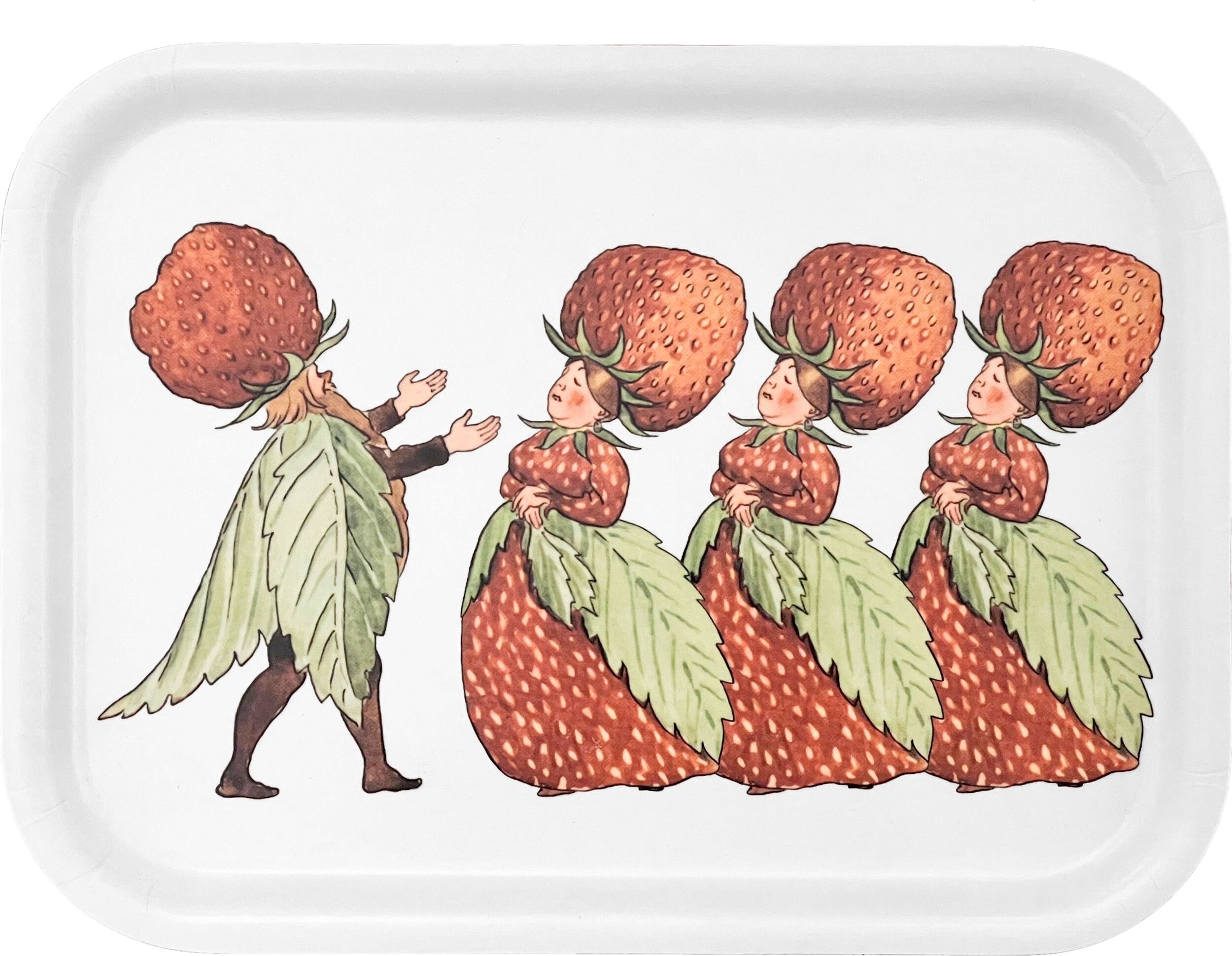 Taca do serwowania Elsa Beskow The Strawberry Family 20 x 27 cm
