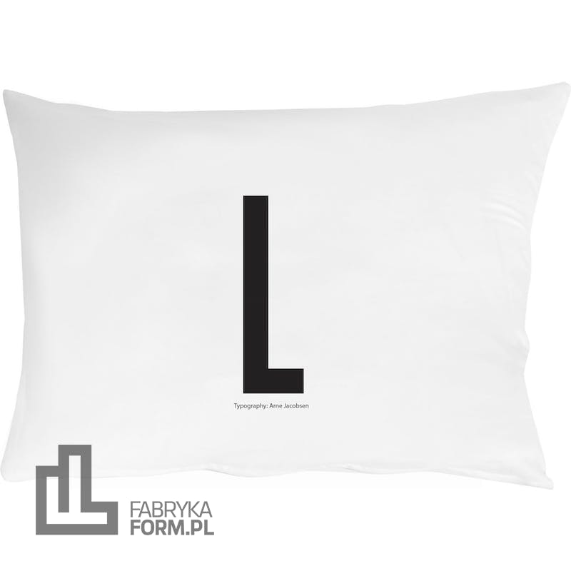 Poszewka na poduszkę Arne Jacobsens Vintage ABC litera L