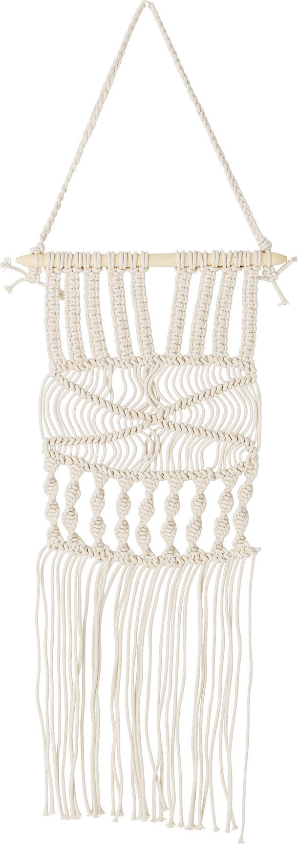 Dekoracja ścienna Bloomingville makrama 60 cm naturalna