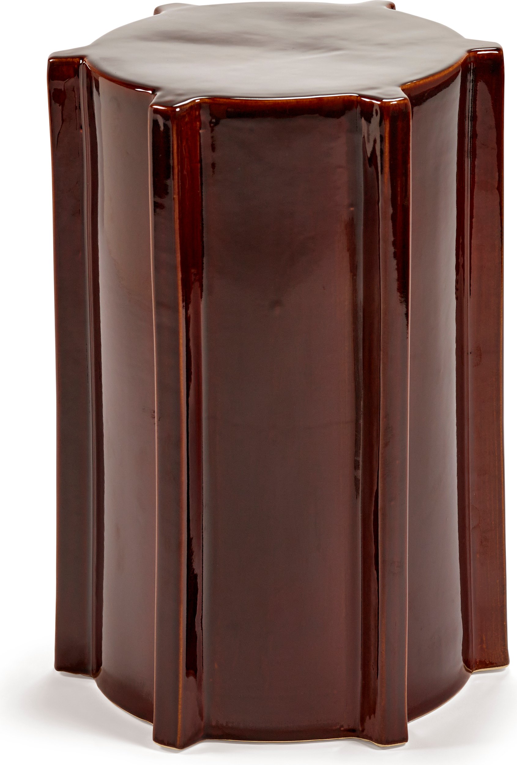 Stolik boczny Pawn 31 cm czerwonobrązowy