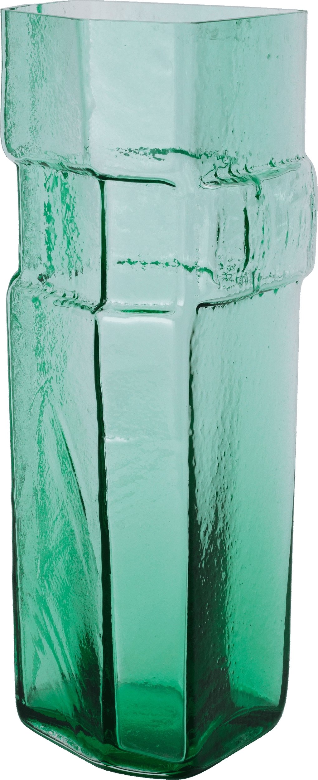 Wazon Muro 38 cm zielony z recyklingu