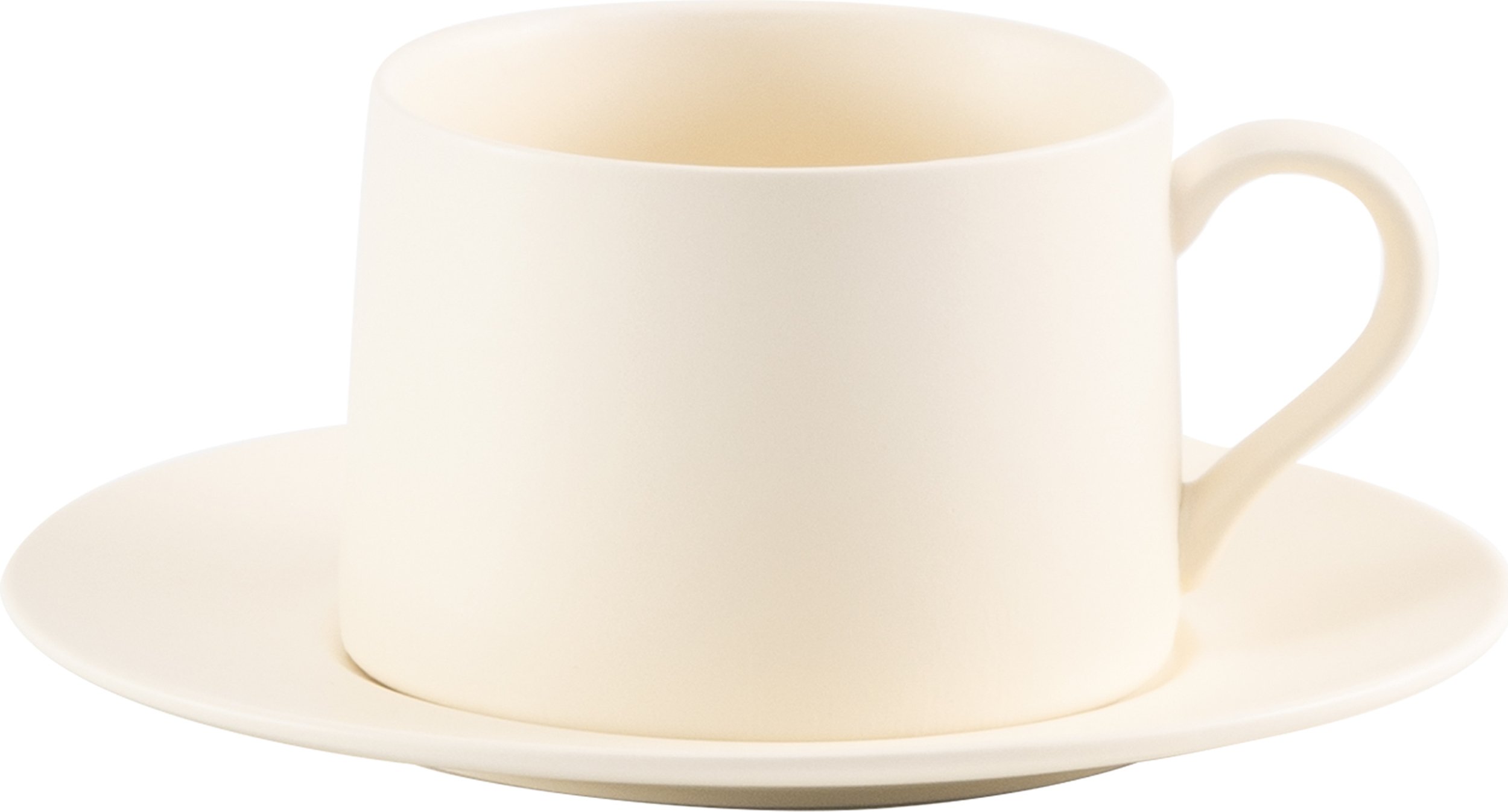 Filiżanka do herbaty Levante 435 ml kość słoniowa ze spodkiem