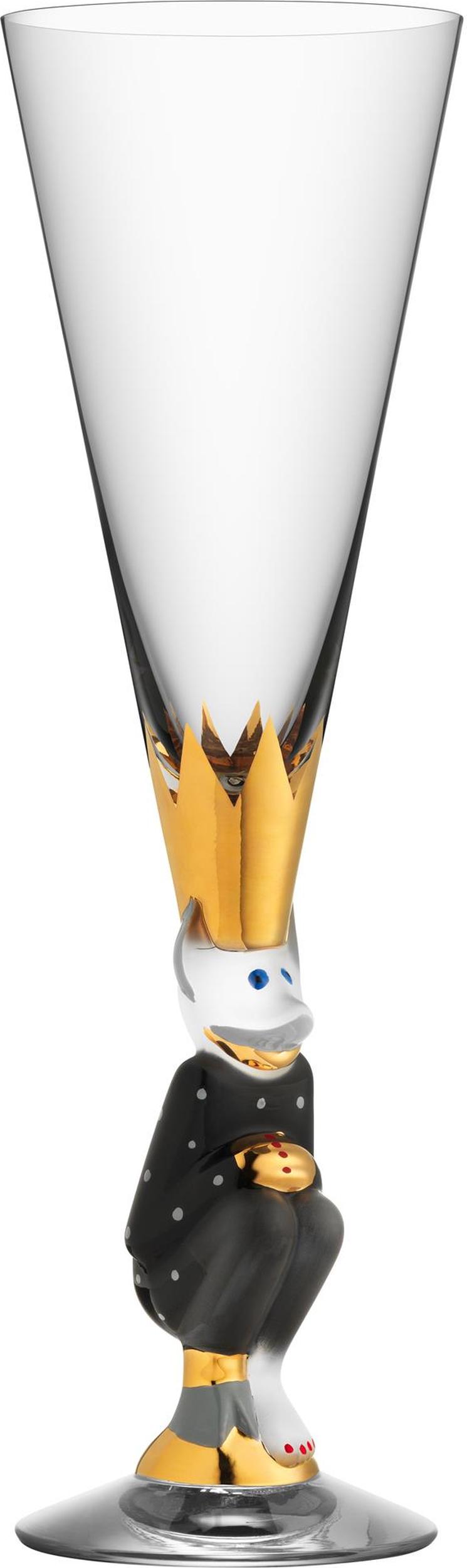 Kieliszek do szampana The Sparkling Devil 190 ml ciemnoszary