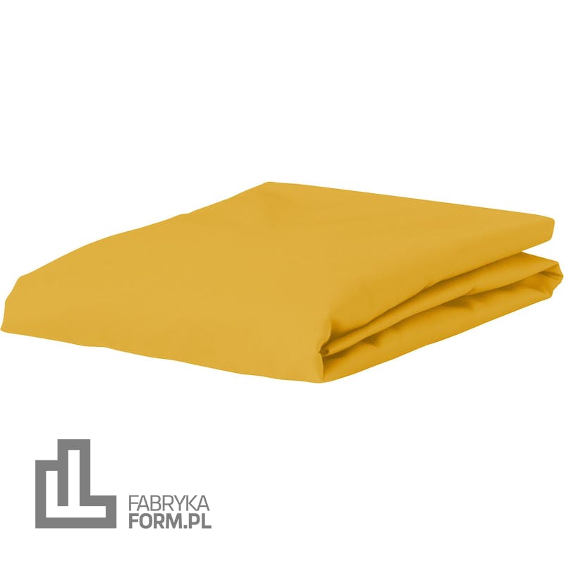 Prześcieradło z gumką Premium Percale 160 x 210 cm musztardowe