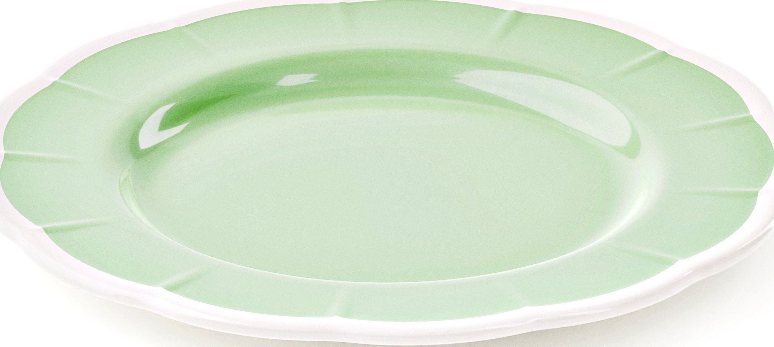 Talerzyk deserowy Flora 21 cm zielony