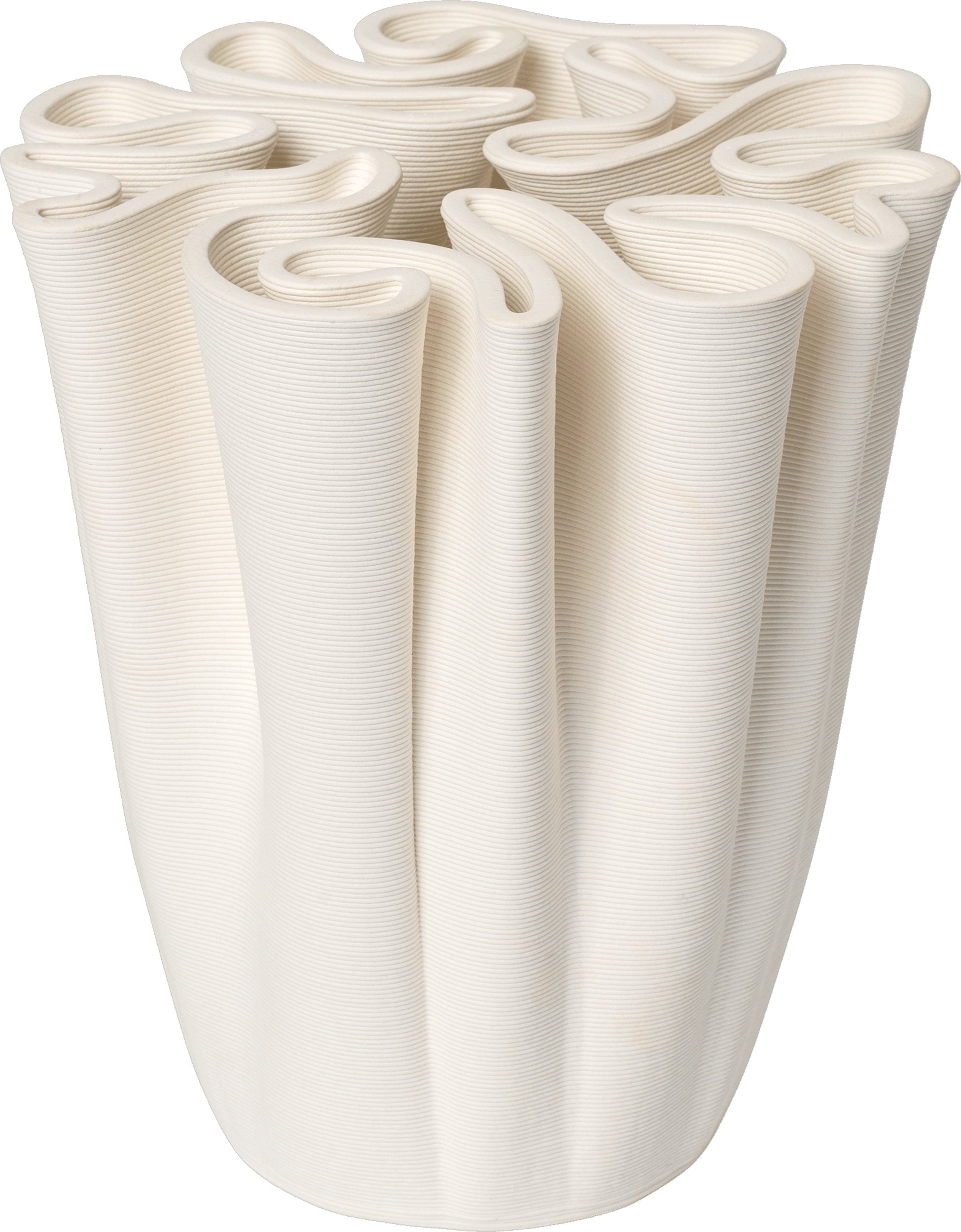 Wazon Dedali 18 cm złamana biel