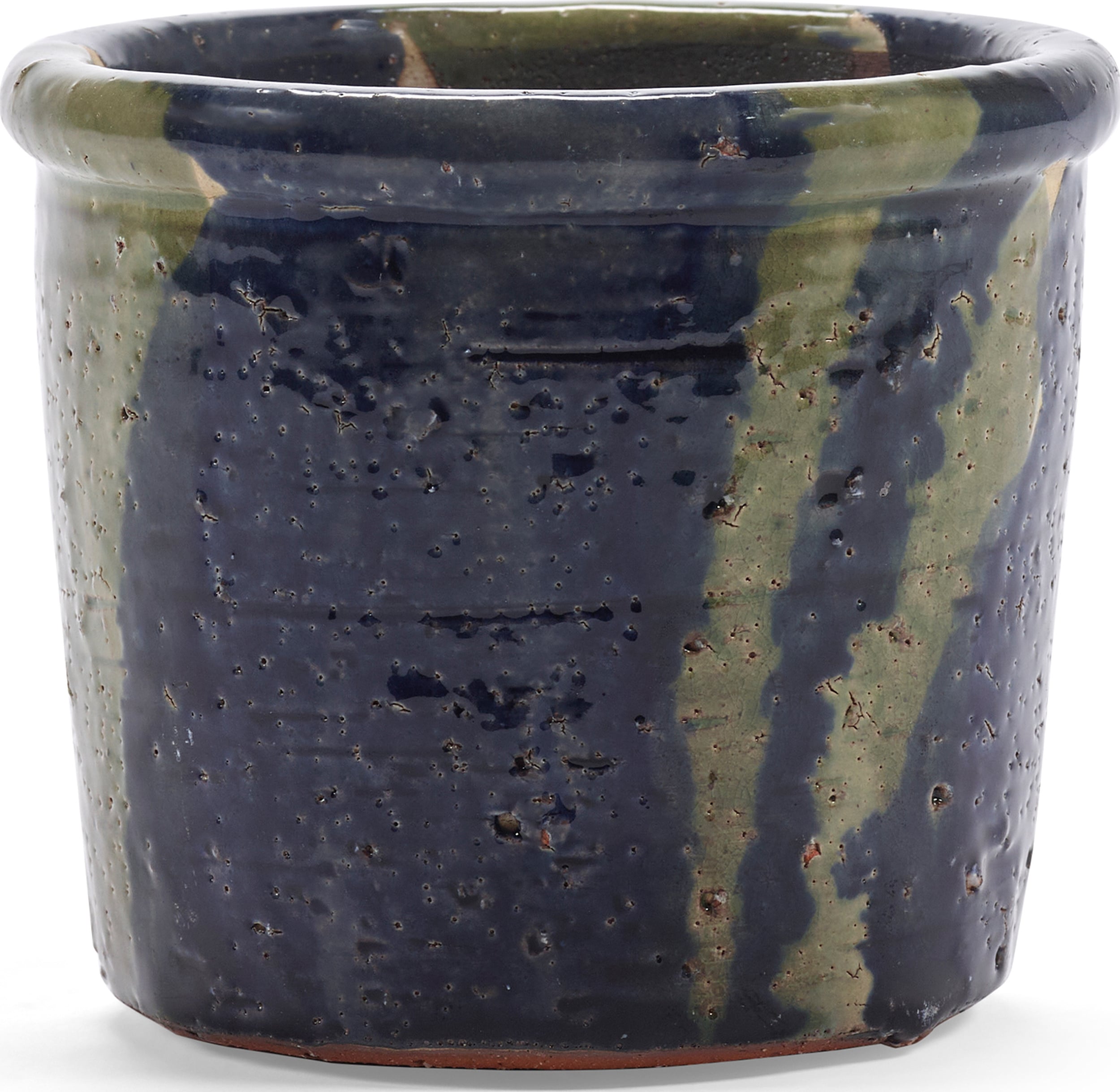 Doniczka Glazed Shades 13,5 cm niebiesko-zielona