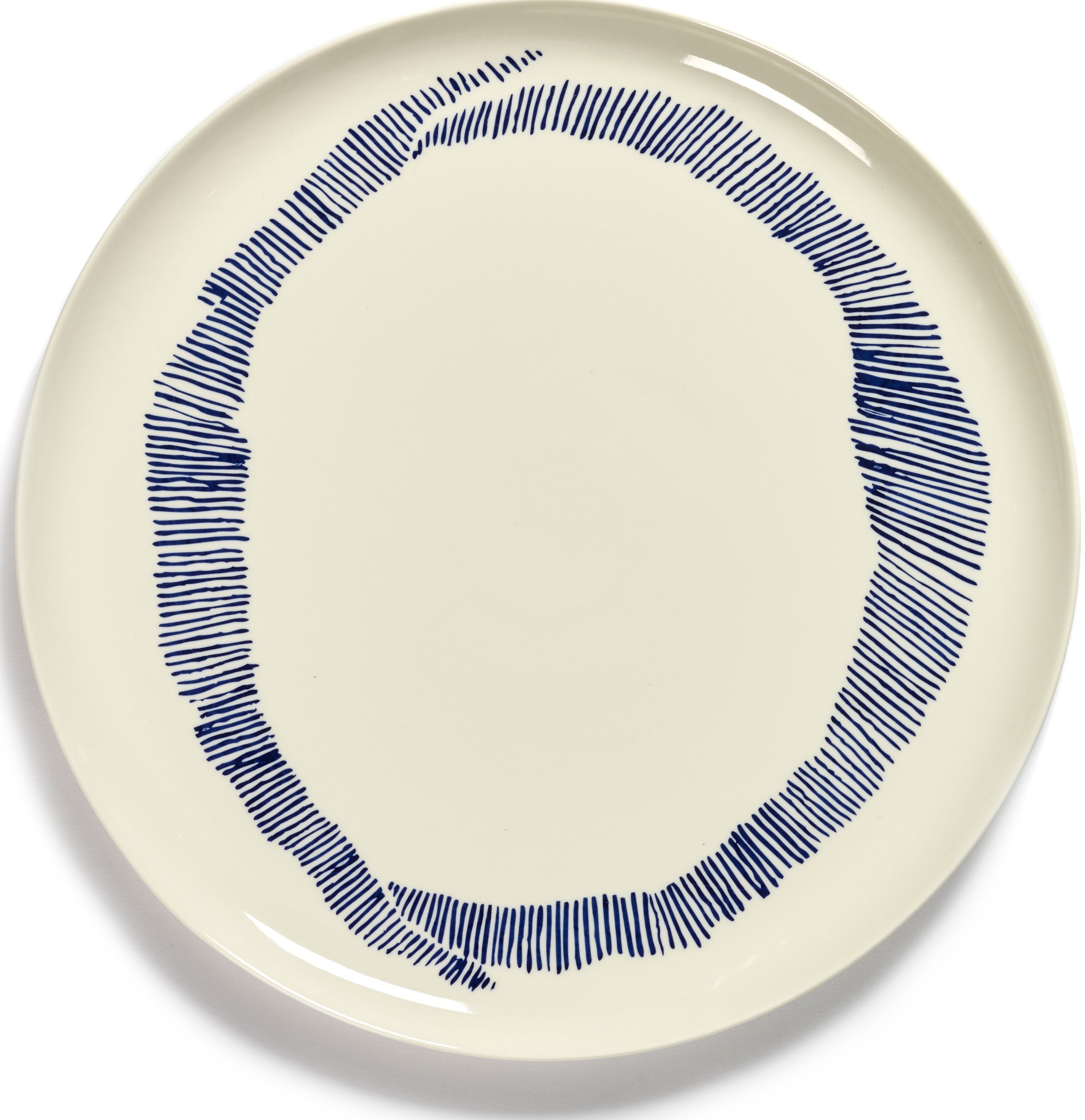 Talerz do serwowania Feast biało-niebieski