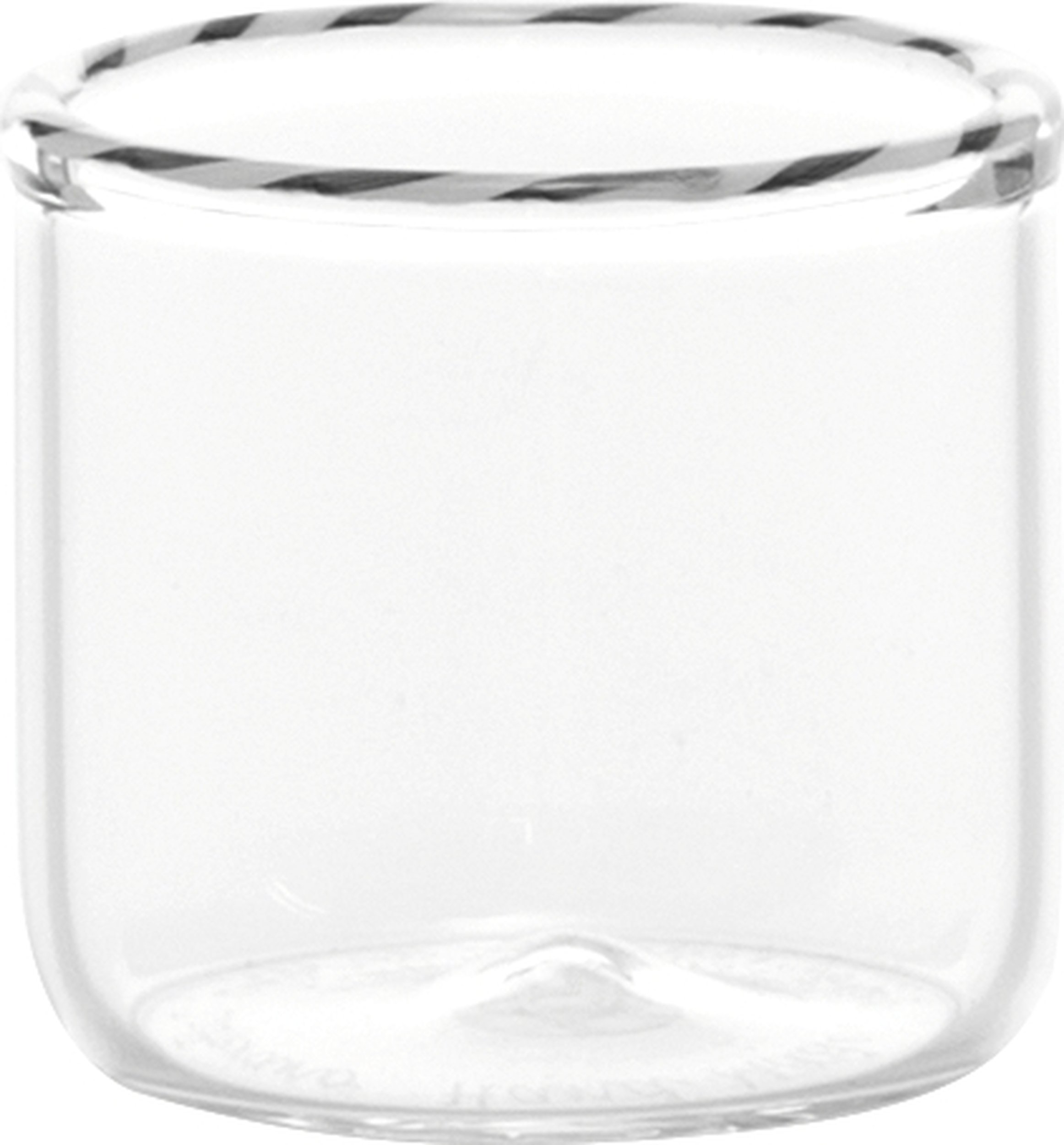 Szklanka Intrecci Junior 50 ml czarno-biała