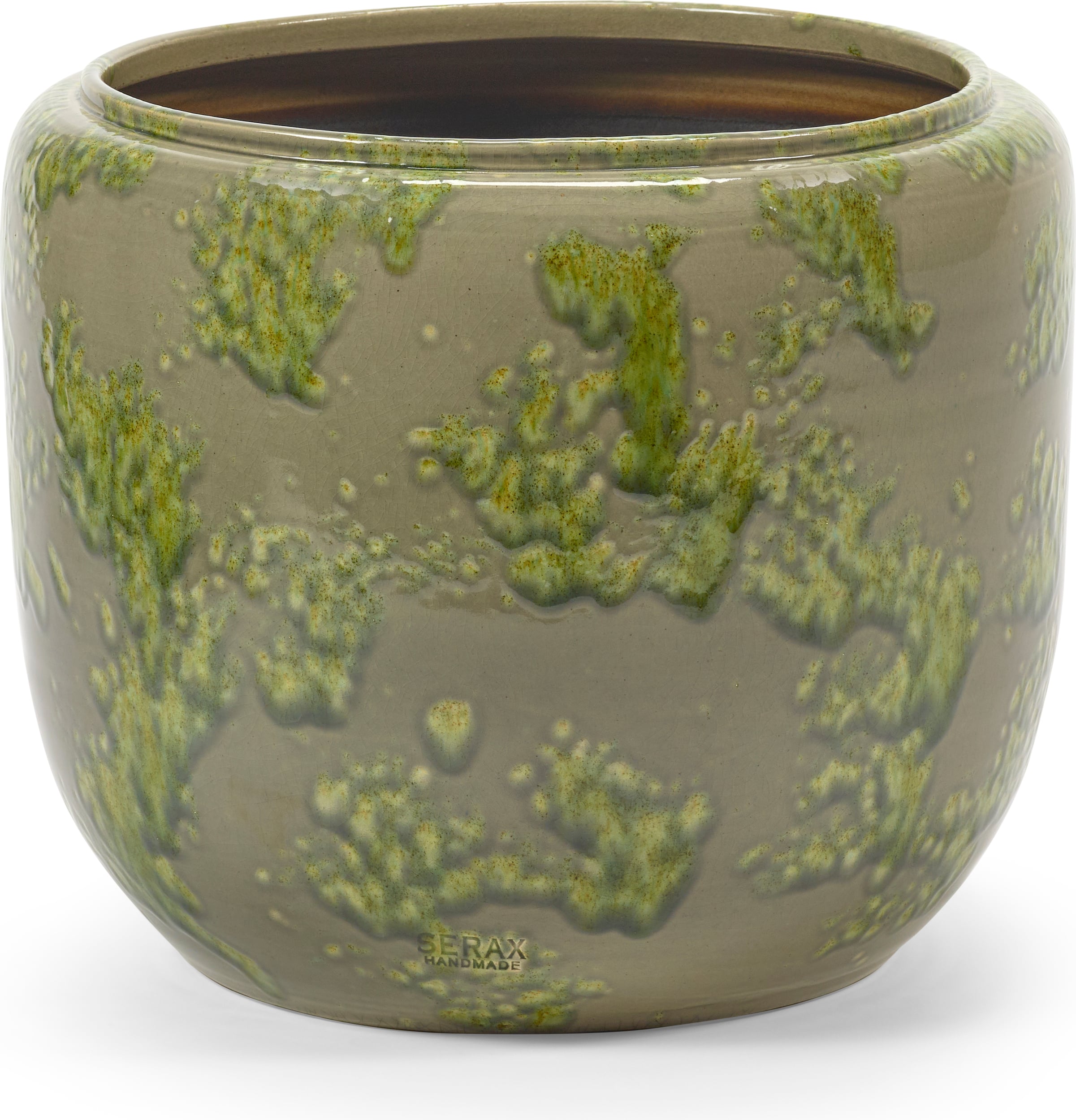 Osłonka na doniczkę Mystique 37 cm zielona