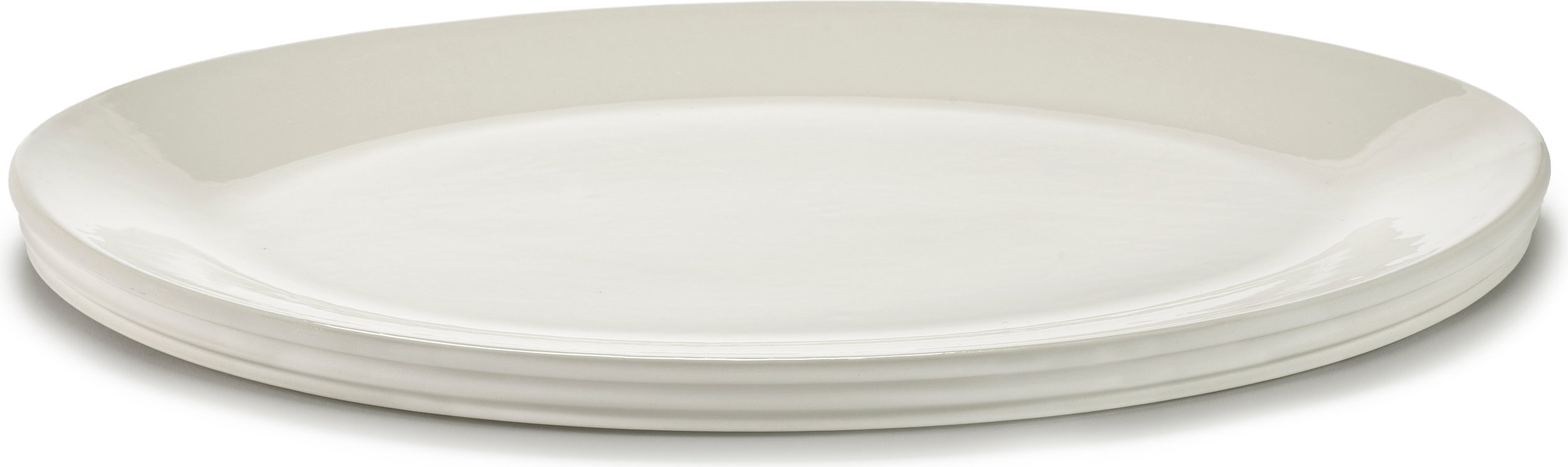 Talerz do serwowania Dune owalny 57 cm biały