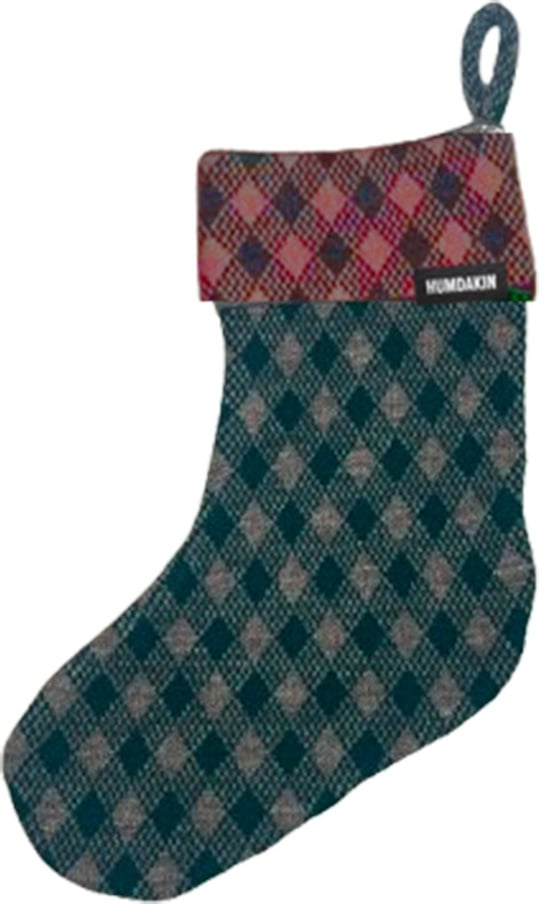 Dekoracja świąteczna Humdakin Christmas skarpeta w kratę