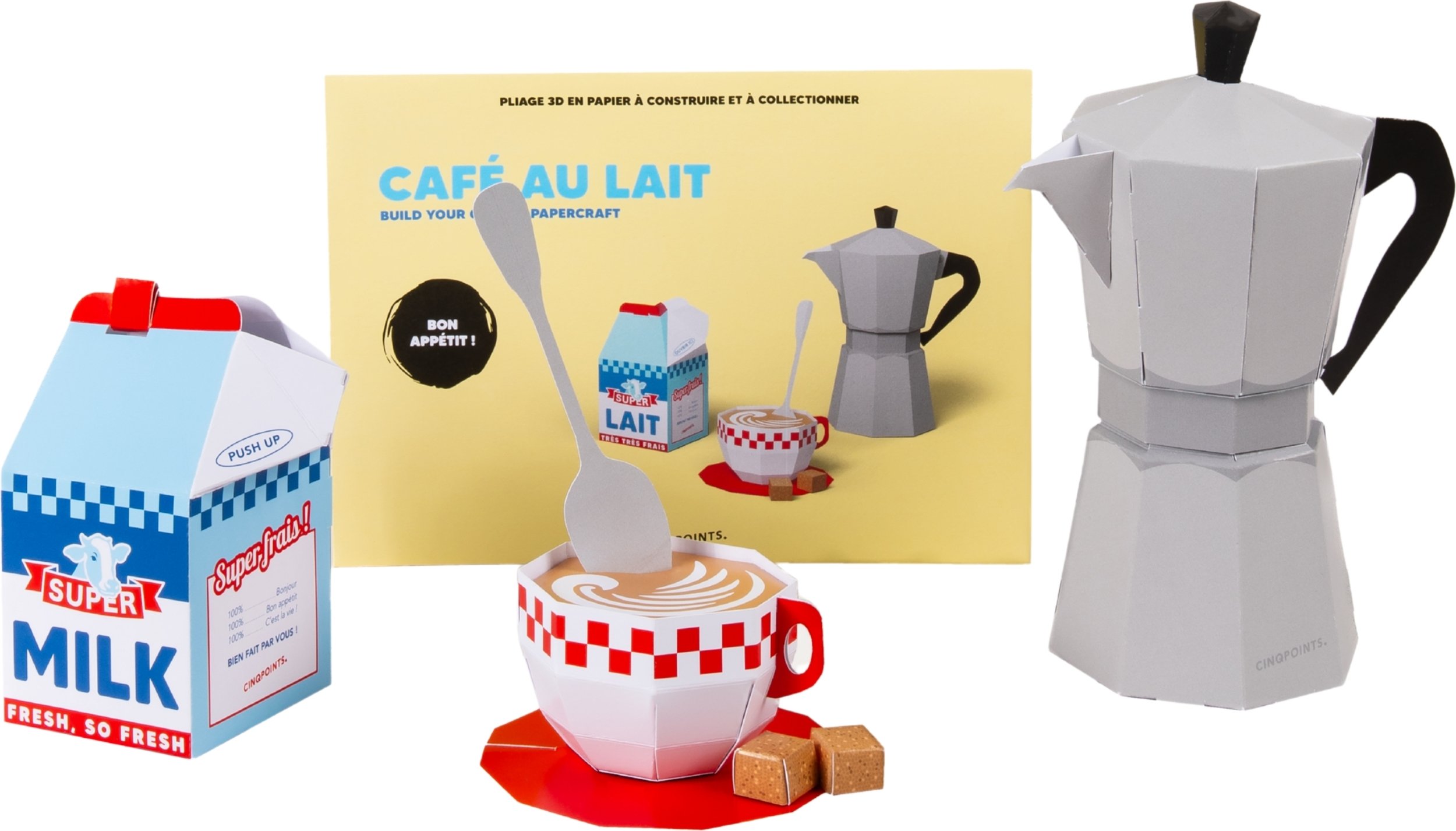 Zestaw do składania z papieru Paperfood Cafe Au Lait