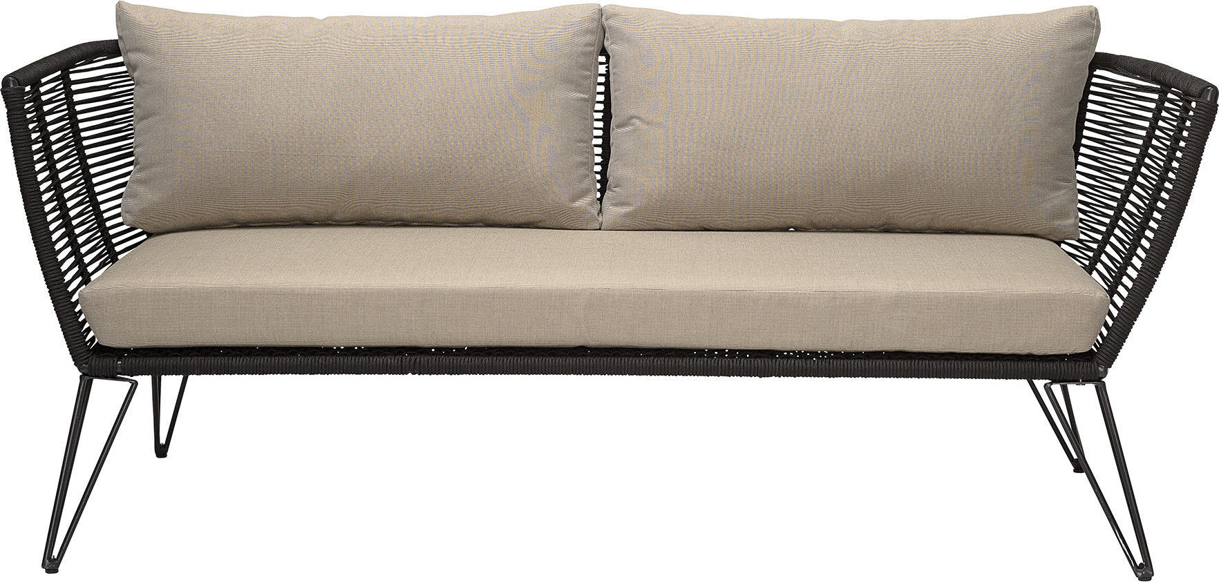 Sofa Mundo czarno-beżowa