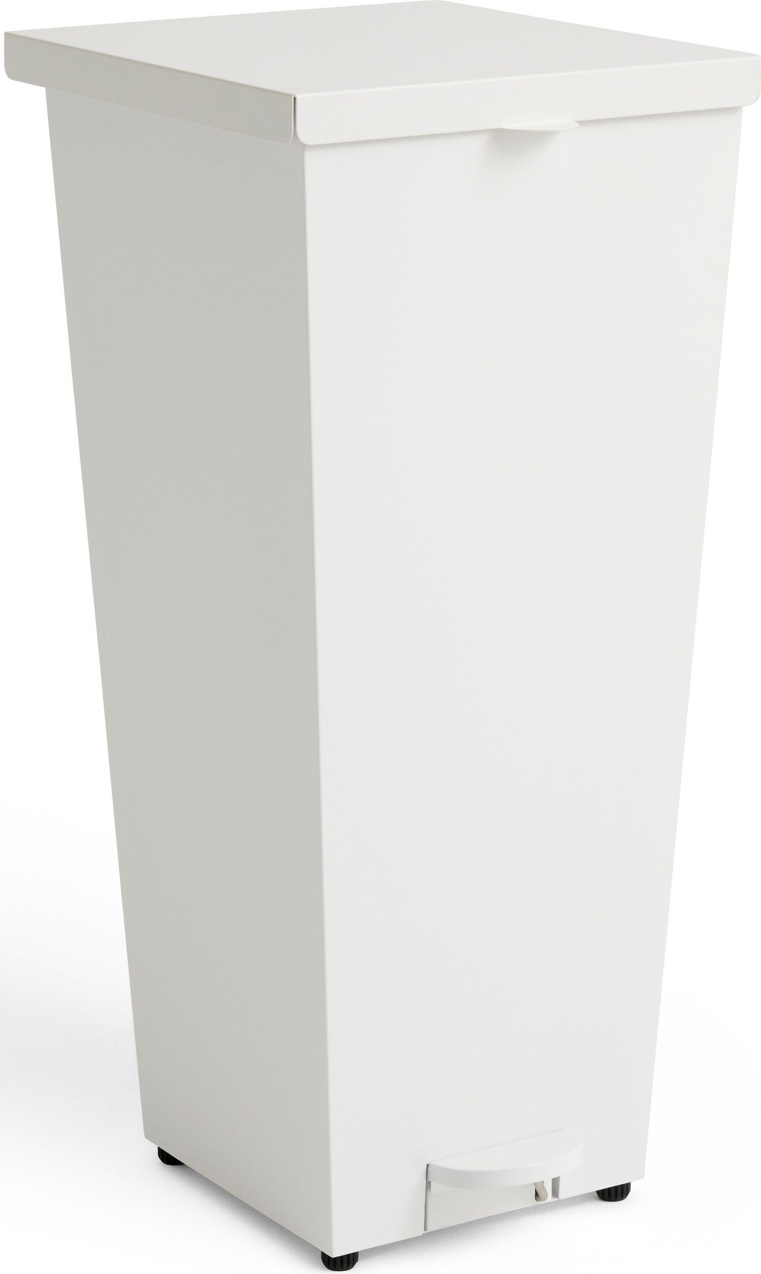 Kosz na śmieci pedałowy Loop 58 l biały