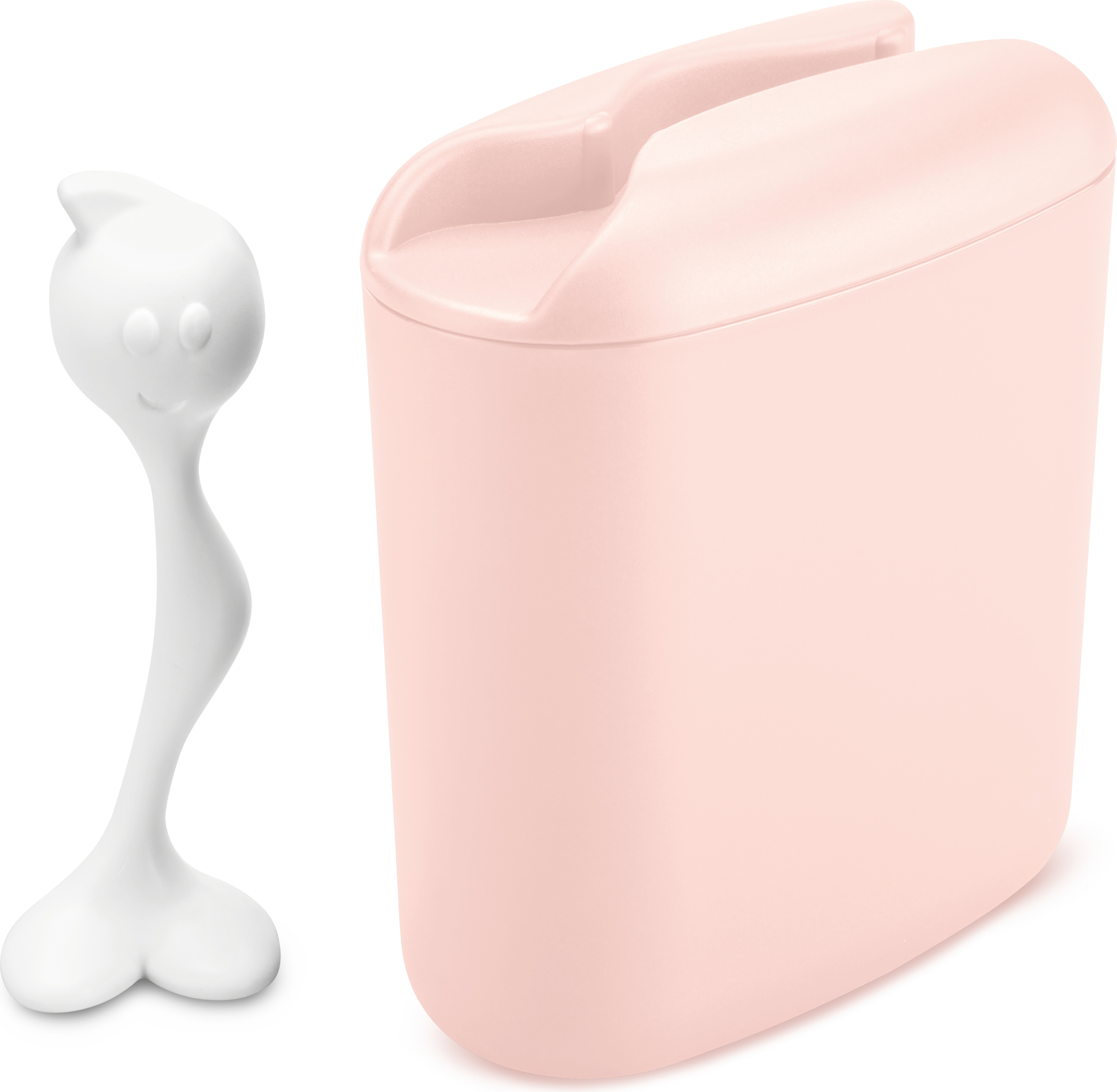 Pojemnik kuchenny Hot Stuff bladoróżowy z łyżką miarką