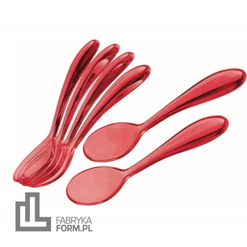 Łyżeczki Feeling 14,5 cm czerwone 6 szt.