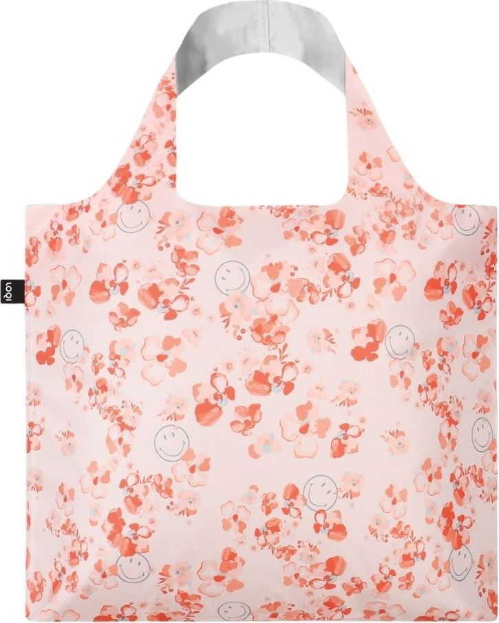 Torba LOQI Artist Smiley w kwiaty z recyklingu