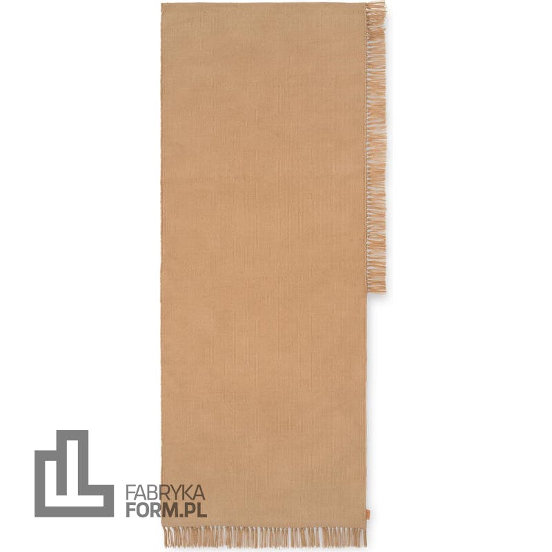 Dywan Hem 70 x 180 cm piaskowy z recyklingu