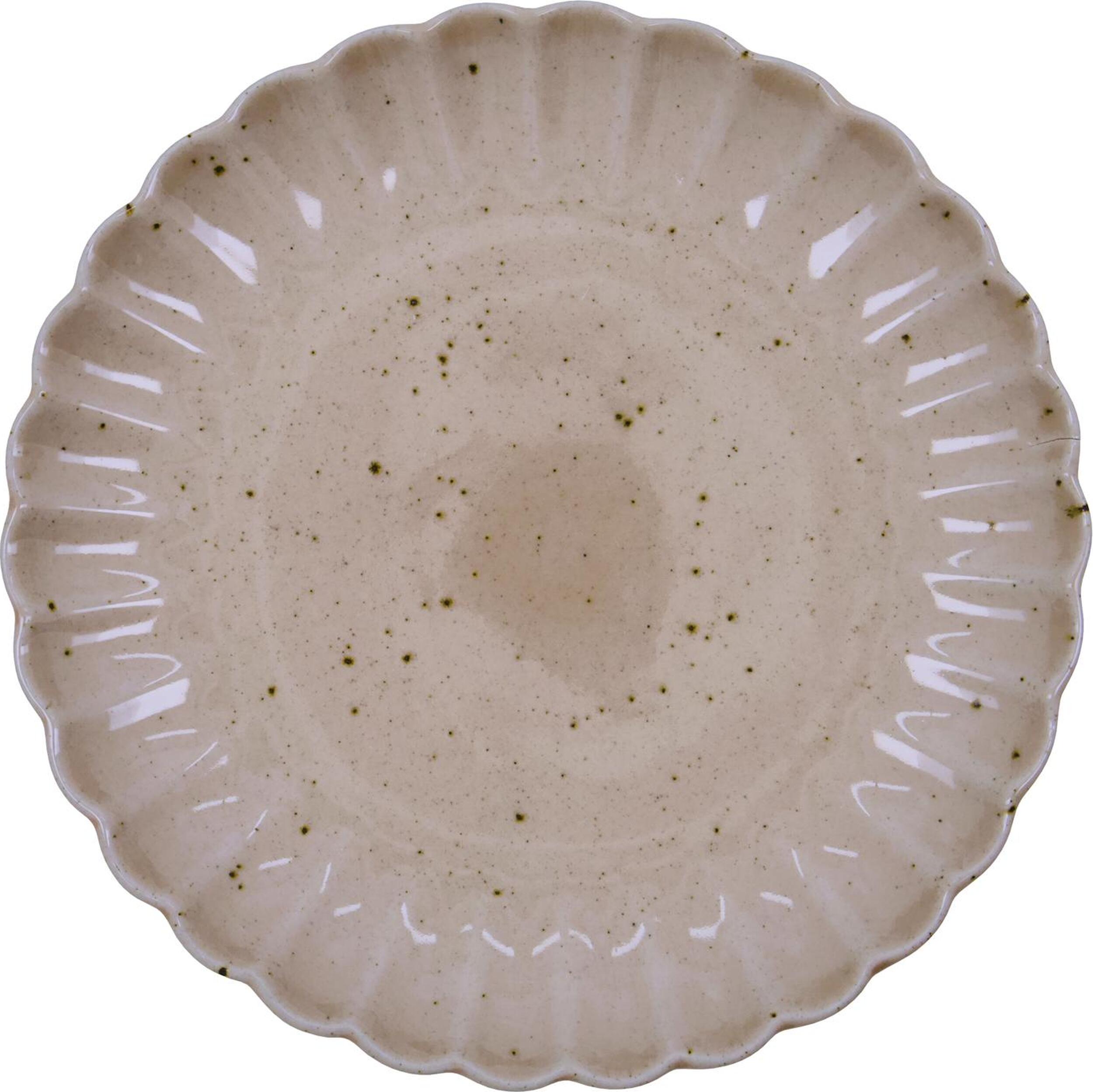 Talerz śniadaniowy Scallop 20 cm różowy