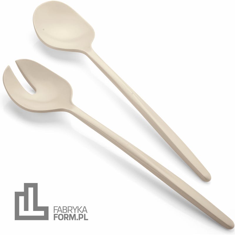 Łyżki do sałatek Tierra 2 szt. beżowe