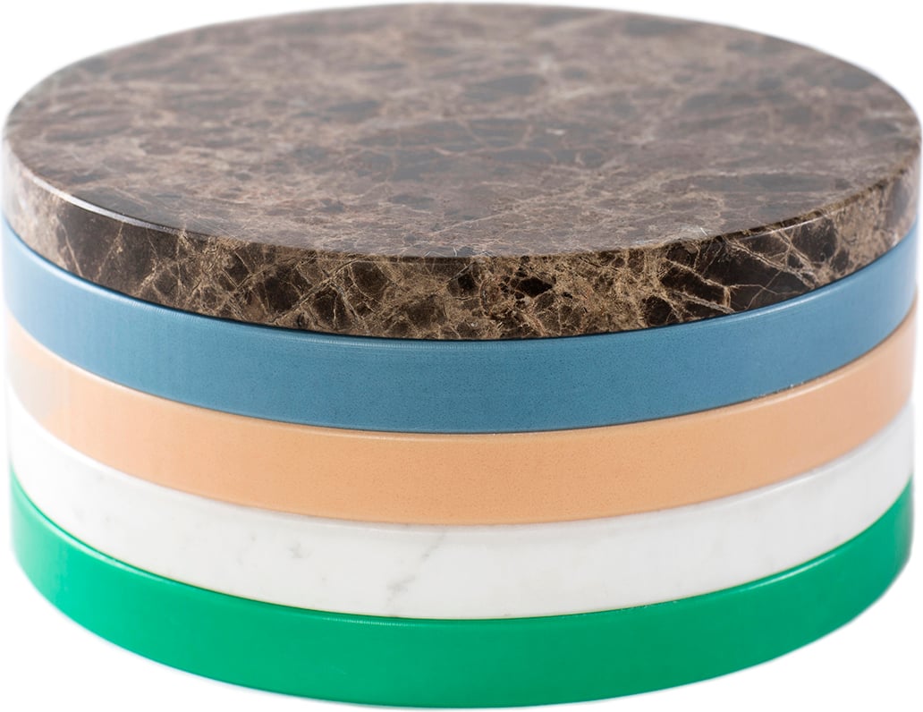 Deski do serwowania Circles I 21 cm chłodne kolory 5 szt.