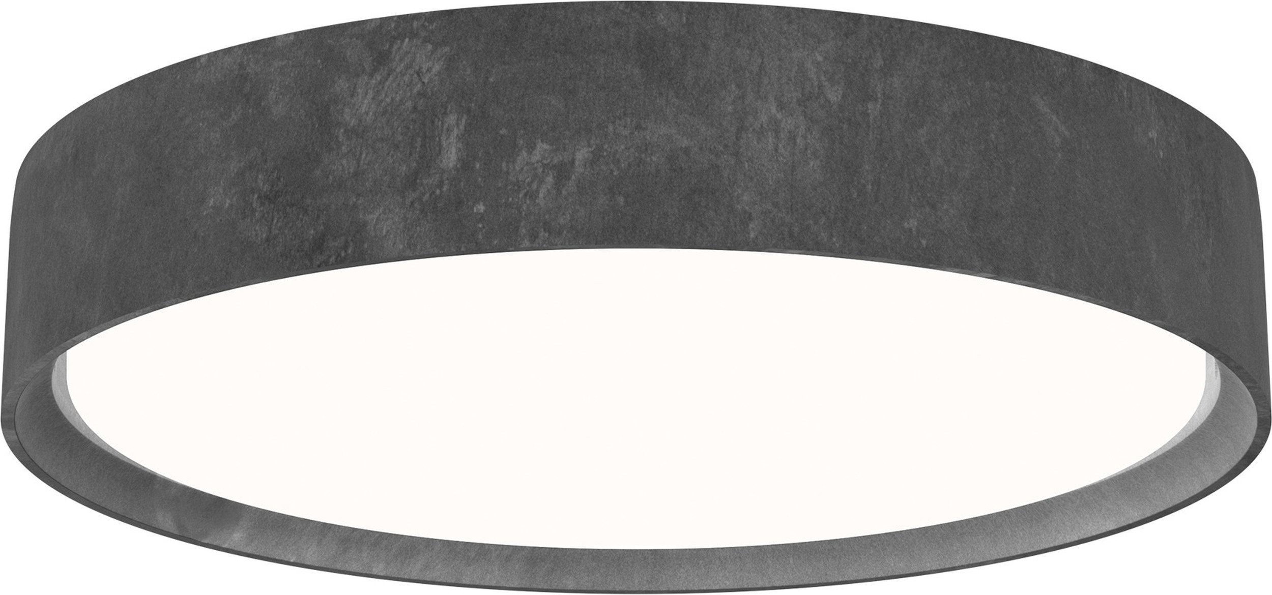 Plafon Slim Round Semi Recessed LED 3000K 25 cm aluminium z dyfuzorem opal sterowanie oświetleniem Dali