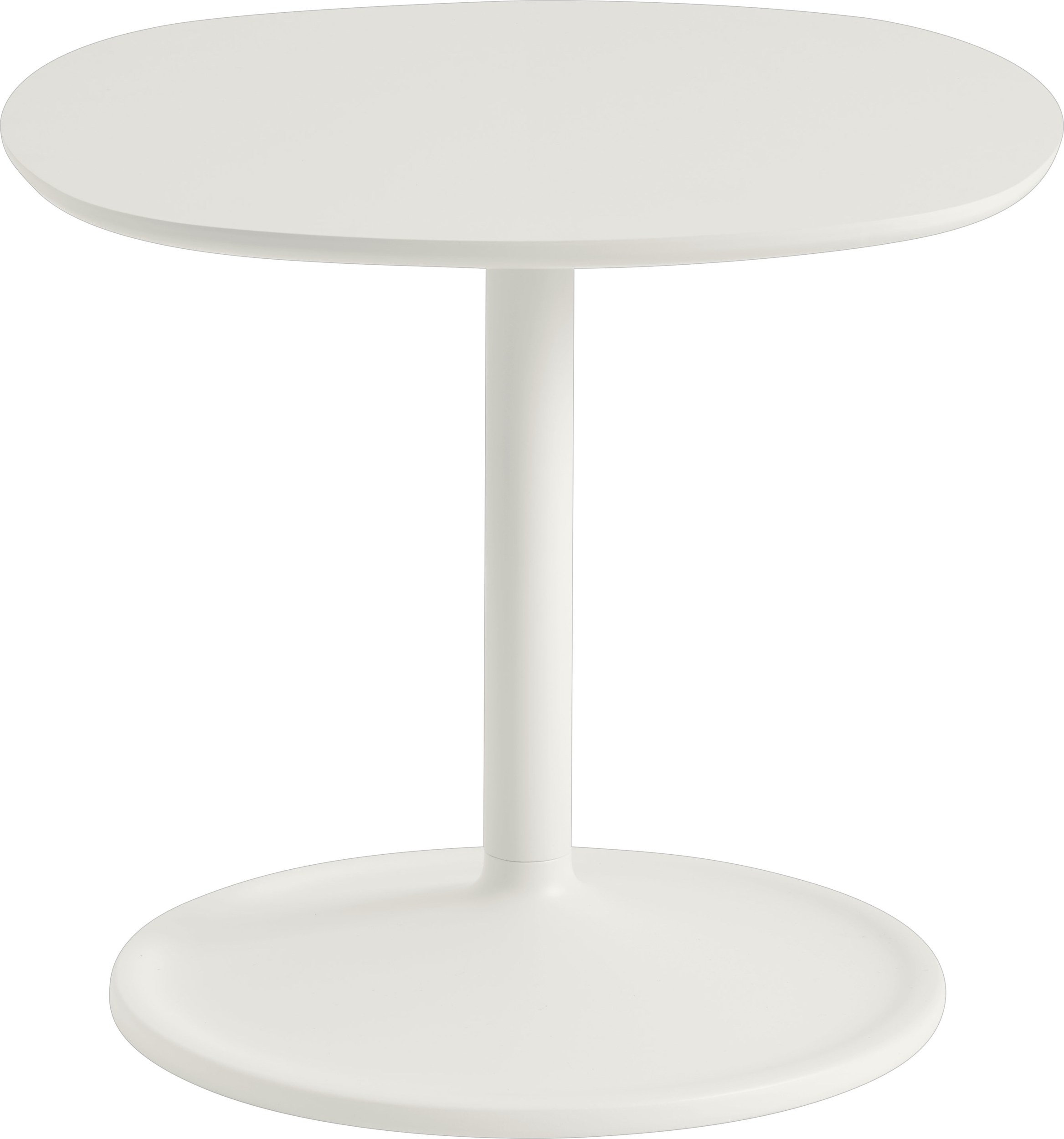 Stolik boczny Soft 45 x 40 cm biały linoleum