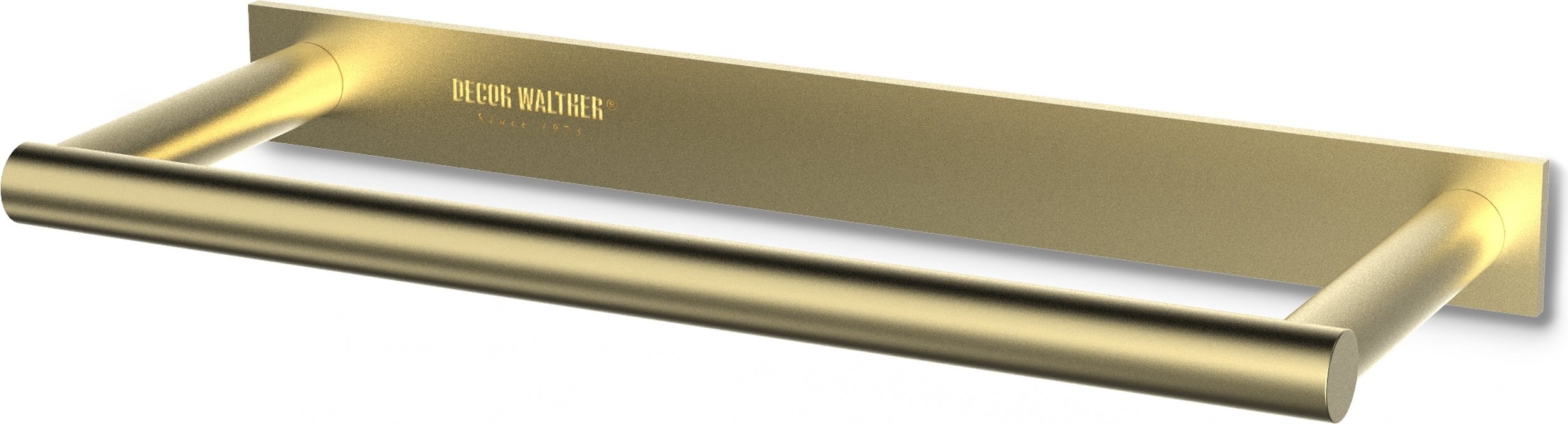 Wieszak reling na ręczniki Mikado Frame 21 cm matowy mosiądz