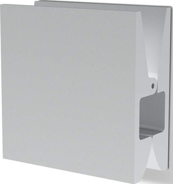 Uchwyt na ręcznik Pinch kwadratowy 10 cm srebrny matowy