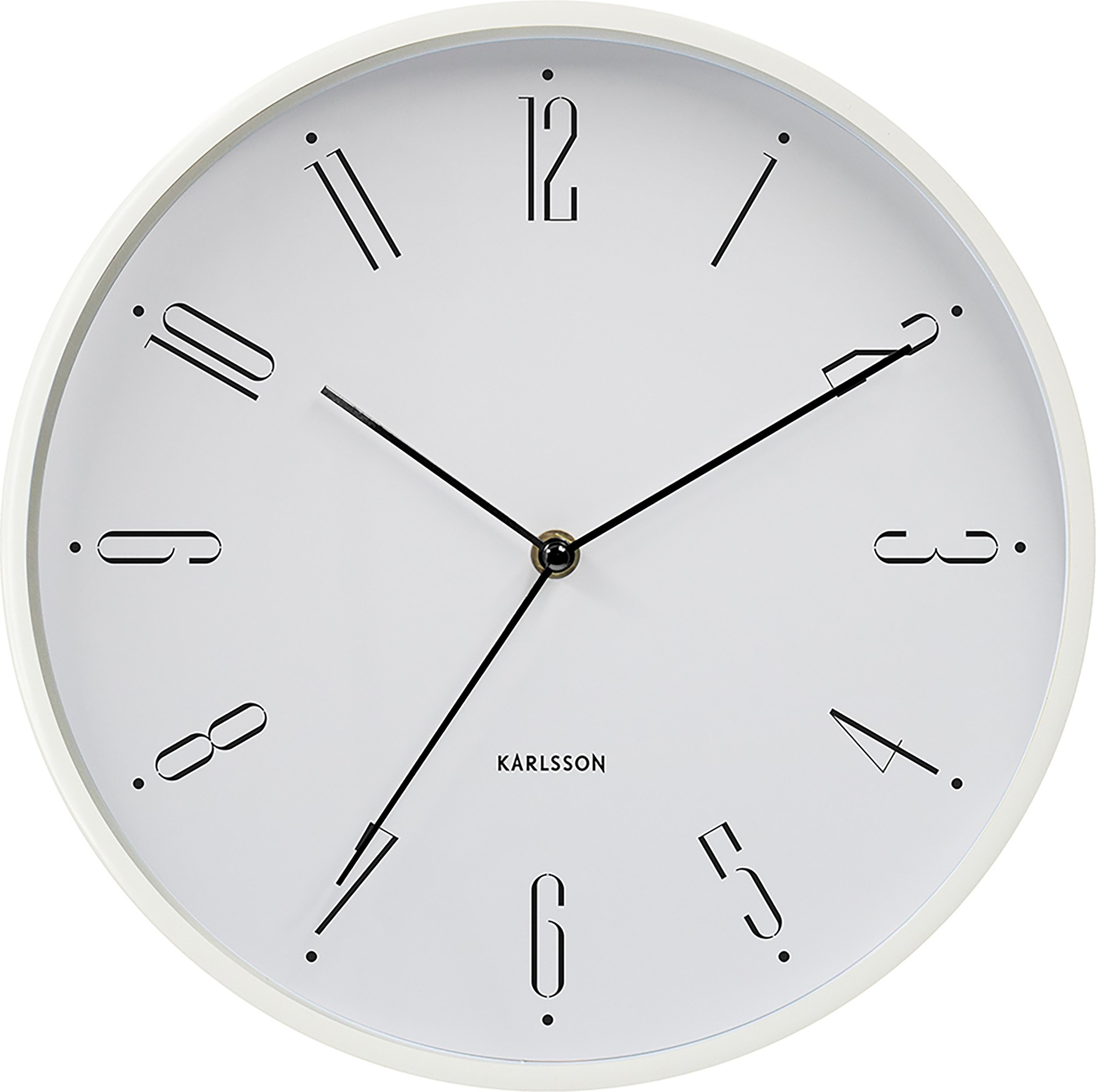 Zegar ścienny Regal Numbers biały